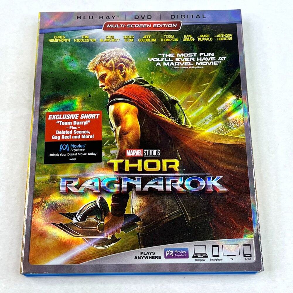 Marvel Thor Ragnarok Blu Ray Combo Pack
